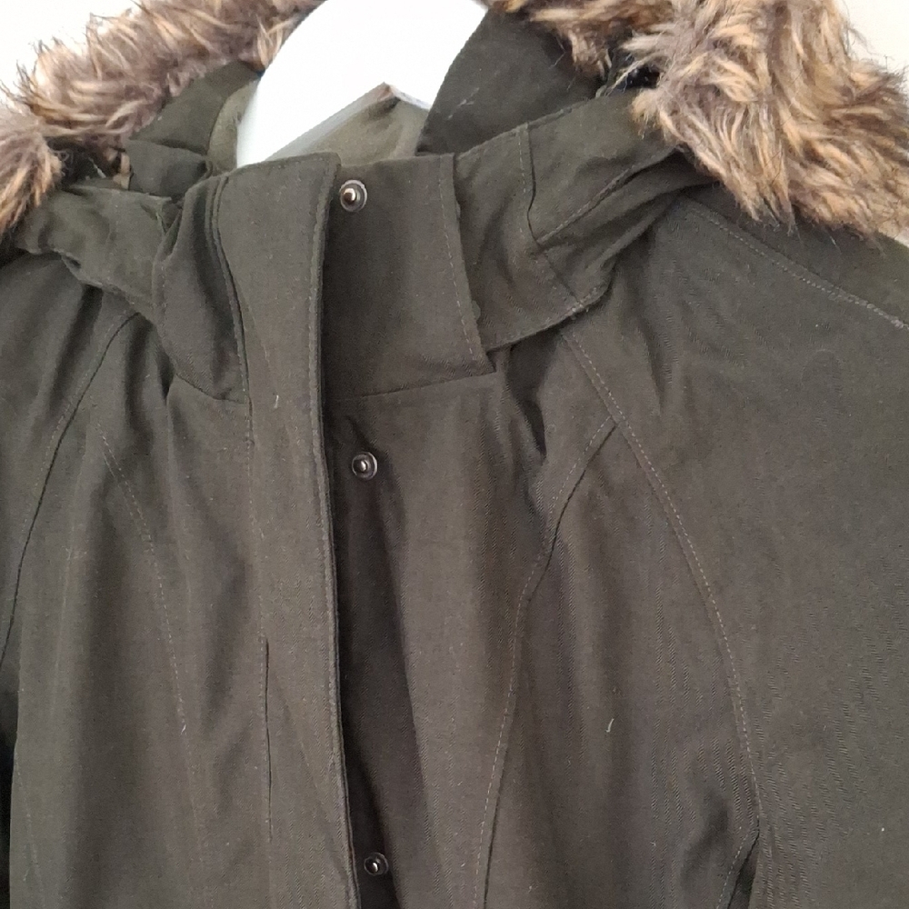 The North Face Women's Dark Green Size S Long Parka Ski Jacket - Picture 2 of 10